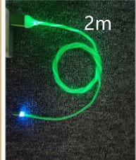 Magnetic Circular Magnetic Streamer Charging Cable with a bright green LED streamer effect and a low-power intelligent control board.